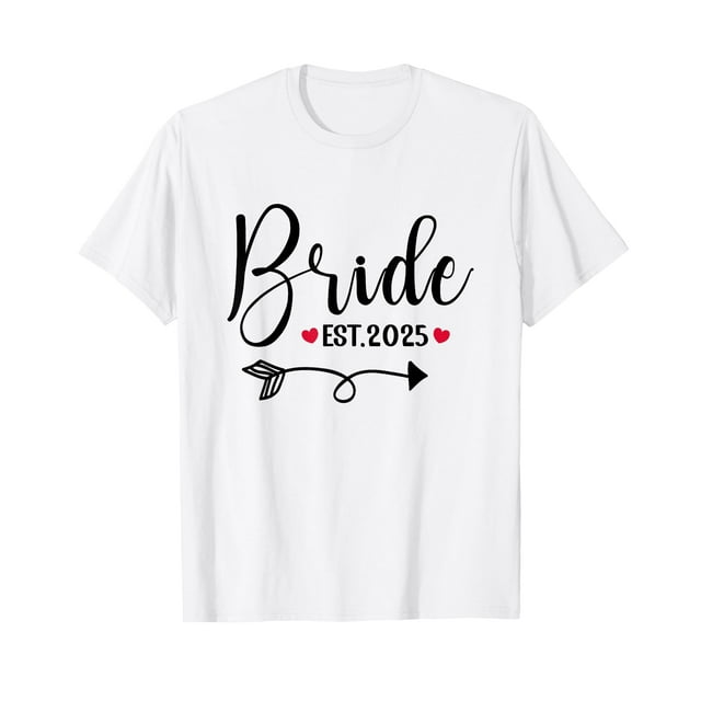 Bride 2025 Wedding Matching Mrs est 2025 Married TShirt