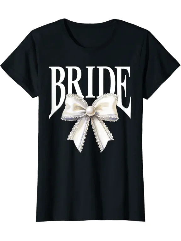 Bride Bridesmaid Bow Bachelorette Party Bride I Do Crew T-Shirt