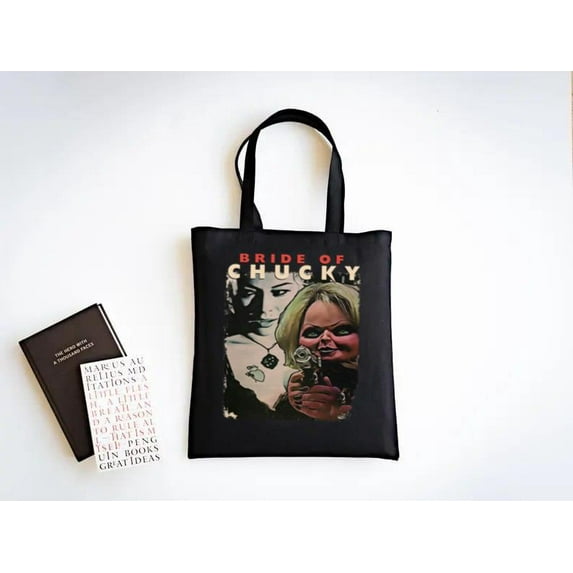 Bride Chucky White Tiffany Jennifer Tilly Horror Movie Slasher Tote Bag Unisex