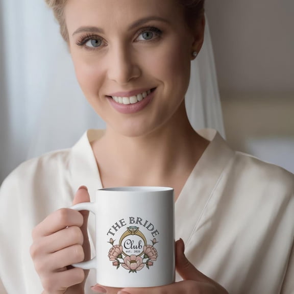 Bride Club Mug , Future Mrs Gift, Engaget Gift Her, Custom Bride To Be Coffee Cup, Bachelorette Party Favors, Bridal Shower Gift.jpg