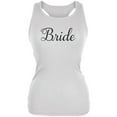 thumbnail image 1 of Bride Cursive White Juniors Soft Tank Top - Medium, 1 of 1