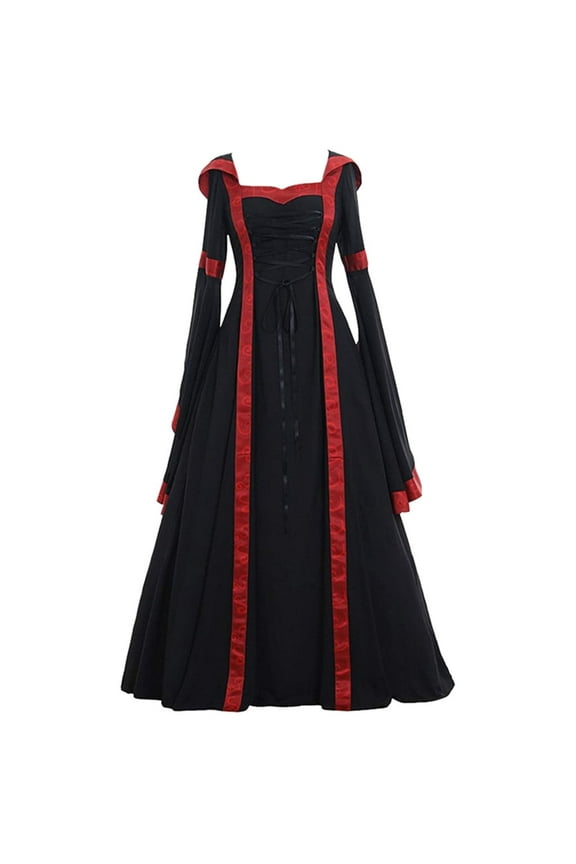 Bride Dresses for Girls Victorian Dress for Women 1800s Ball Gown Dresses Renaissance Medieval Dress Lace Up Floor-Length Halloween Dresses Black Shirts for Women Cute