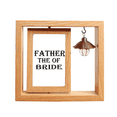 thumbnail image 1 of Bride Father's Festival Quote Wooden Rotating Picture Photo Frame 4x6, 1 of 3