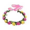 thumbnail image 1 of Bride Flower Crown For Wedding Flower Headbands Bride Floral Headbands Women Floral Garlands Crown Hair Wreath, 1 of 20