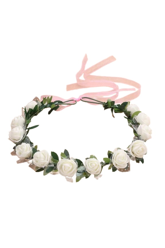 Bride Flower Crown For Wedding Flower Headbands Bride Floral Headbands Women Floral Garlands Crown Hair Wreath