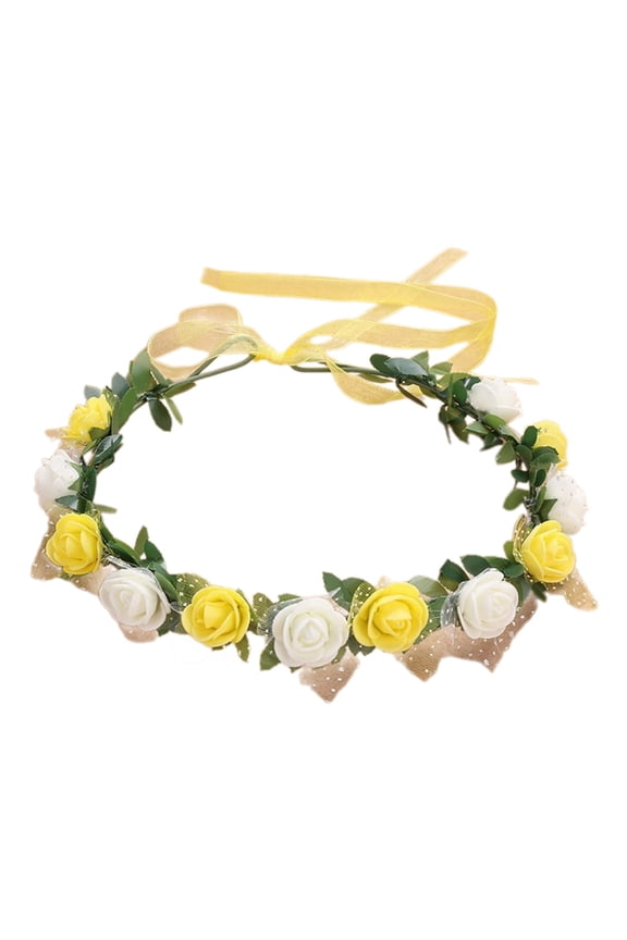 Bride Flower Crown For Wedding Flower Headbands Bride Floral Headbands Women Floral Garlands Crown Hair Wreath