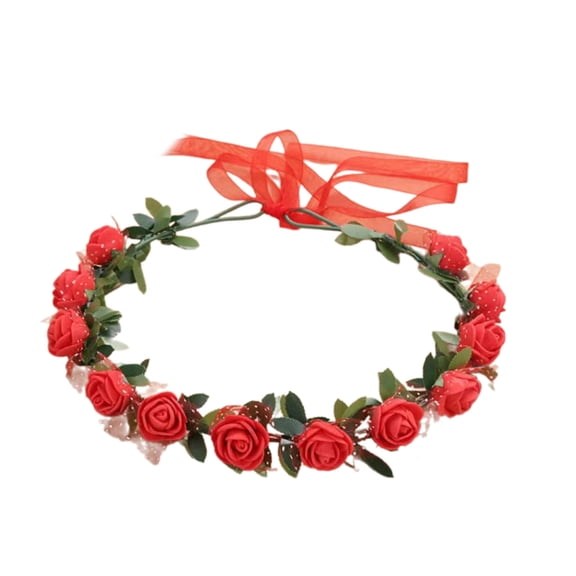 Bride Flower Crown For Wedding Flower Headbands Bride Floral Headbands Women Floral Garlands Crown Hair Wreath