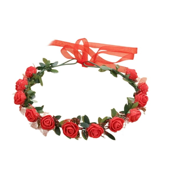 Bride Flower Crown For Wedding Flower Headbands Bride Floral Headbands Women Floral Garlands Crown Hair Wreath