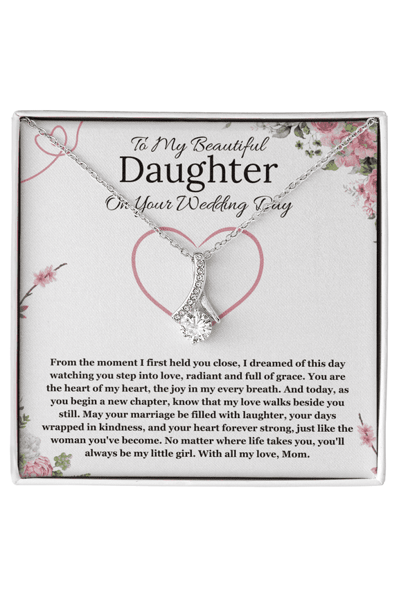 Bride Gift From Mom To Daughter On Wedding Day Alluring Beauty Necklace Gift Necklace For Daughter On Wedding Day From Mother To Daughter