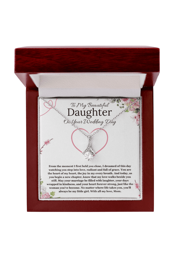 Bride Gift From Mom To Daughter On Wedding Day Alluring Beauty Necklace Gift Necklace For Daughter On Wedding Day From Mother To Daughter