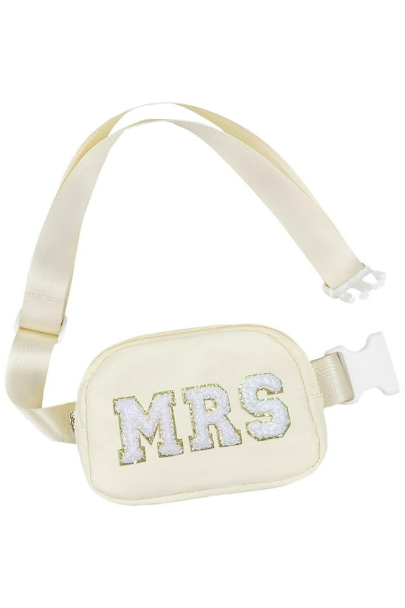 Bride Gifts, Bachelorette Gifts for Bride-Bride Fanny Pack, Bride to be Gifts for Bachelorette Party Decorations Accessories & Favors, Bridal Shower Gifts, Adjustable Strap Crossbody Bag, Beige