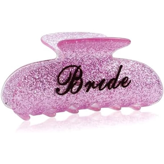 Bride Gifts - Bride Claw Clip, Bridesmaid Bridal Accessories,  Shiny  Hair Clip Barrettes, Bachelorette Party Decorations, Bridesmaid , Bridal Shower, Wedding Gifts