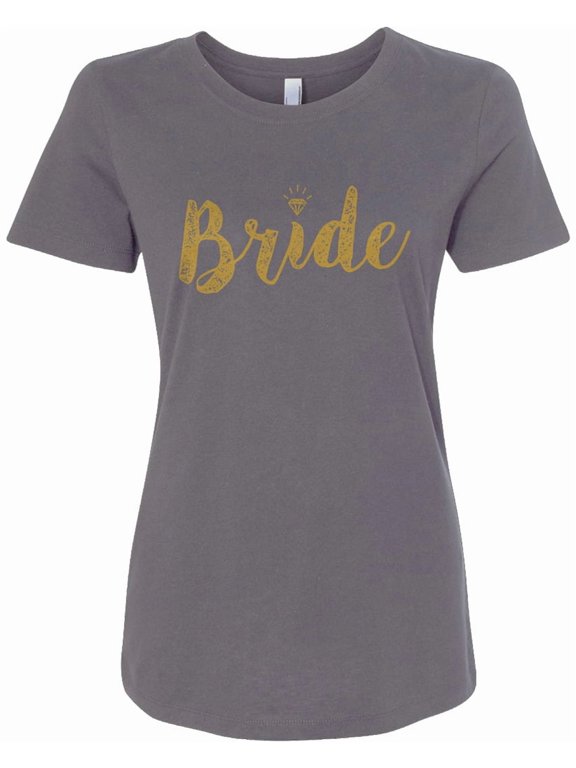 Bride Gold Script Wedding Women's T-Shirt