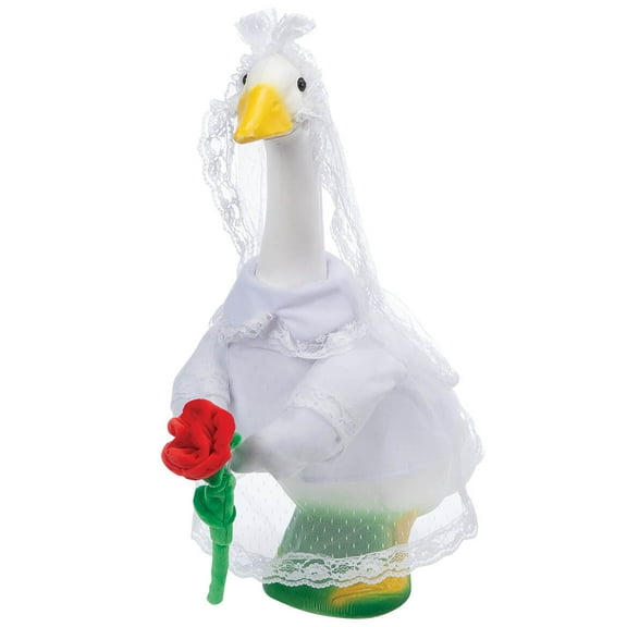 Gaggleville Bride Goose Outfit, Fits Large 23" H Statue