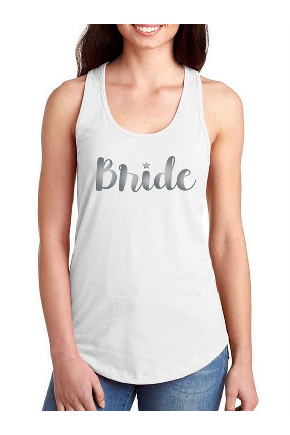 Bride Graphic Women Racerback Tank, Female Medium