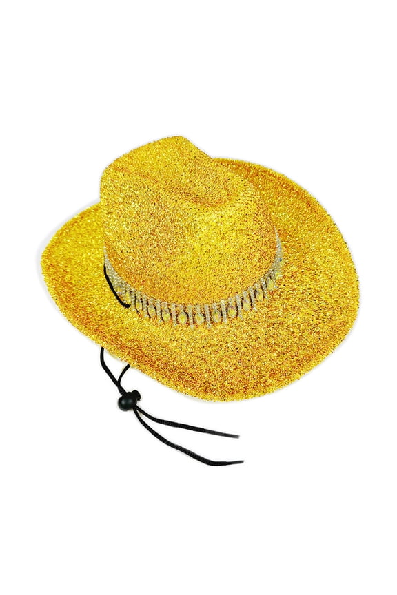Bride Hat Shimmering Rhinestones Cowgirl Hats Glittering Crystal Panama Hat for Music Festivals Sparkly Party Outfit