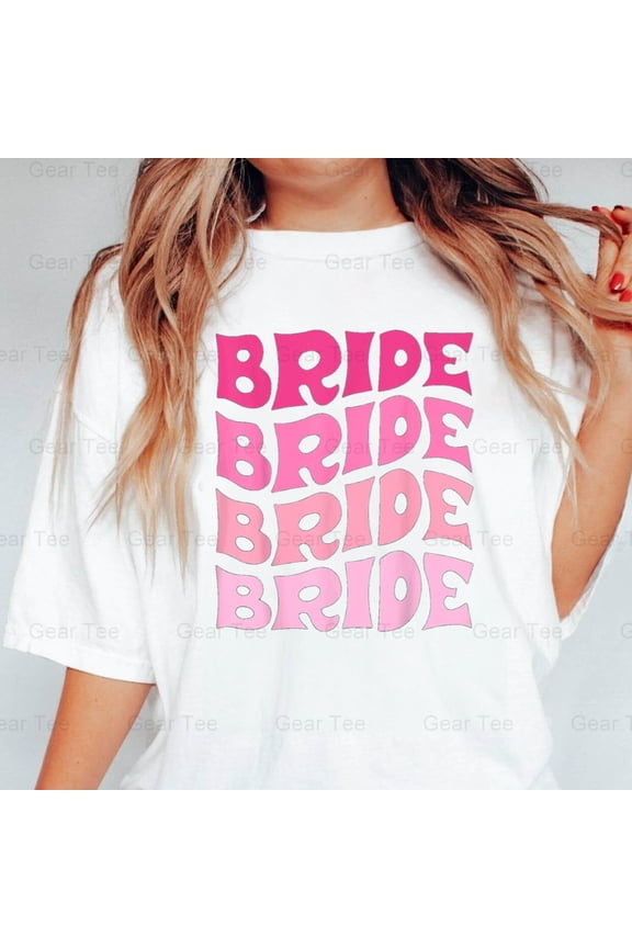 Bride, I Do Crew, Retro, Bachelorette, Party, Funny, Gift, Wedding, Squad, Team T-Shirt Unisex, up to 5XL