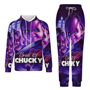 Bride Of Chucky Love Adult Hoodies And Sweatpants Set Sweatshirts Jogger Pants 2 Pcs Hooded Hoody Tracksuits Set Suit Winter Daily Unisex Sweatsuit