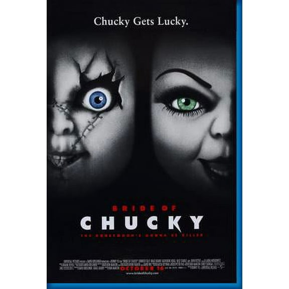 Bride Of Chucky Movie Poster 16in x 24in 16x24 Multi-Color Square Adults Western Graphic