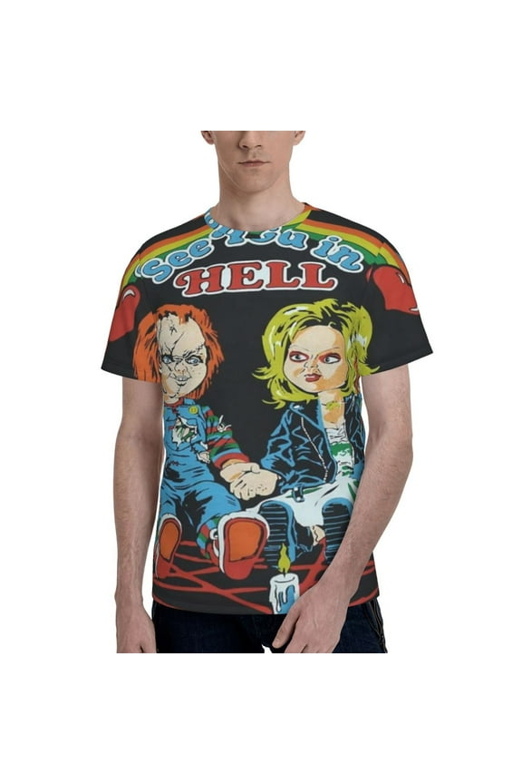 Bride Of Chucky T-Shirts 3d Printed Short Sleeve Tee Shirt For Men