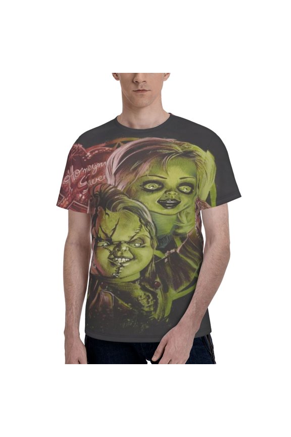 Bride Of Chucky T-Shirts 3d Printed Short Sleeve Tee Shirt For Men