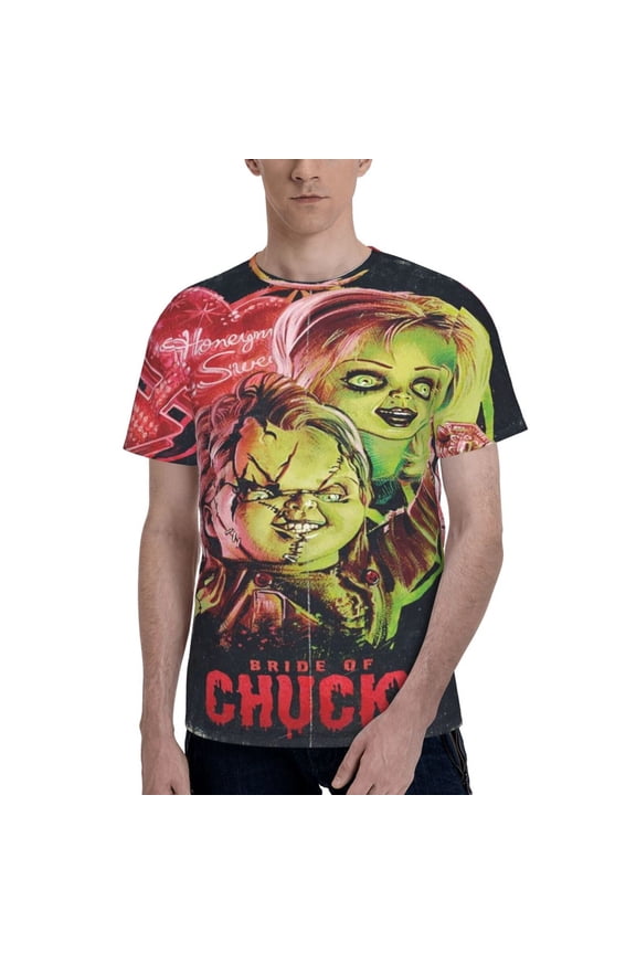 Bride Of Chucky T-Shirts 3d Printed Short Sleeve Tee Shirt For Men