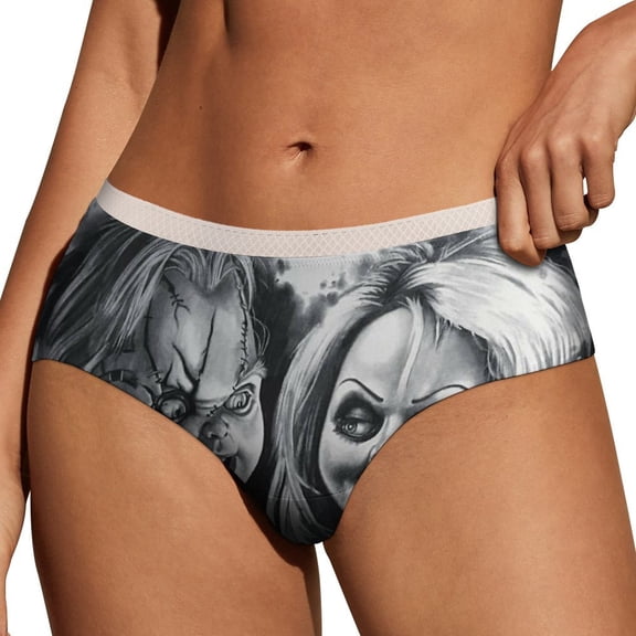 Bride Of Chucky Women's Brief Sexy Breathable Elastic Bikini Hipster Panties Lady Lace Underwear