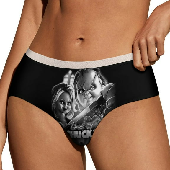 Bride Of Chucky Women's Brief Sexy Breathable Elastic Bikini Hipster Panties Lady Lace Underwear