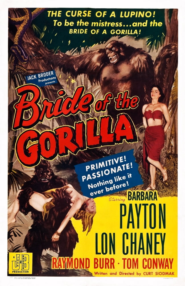 Bride Of The Gorilla Canvas Art - (11 x 17)