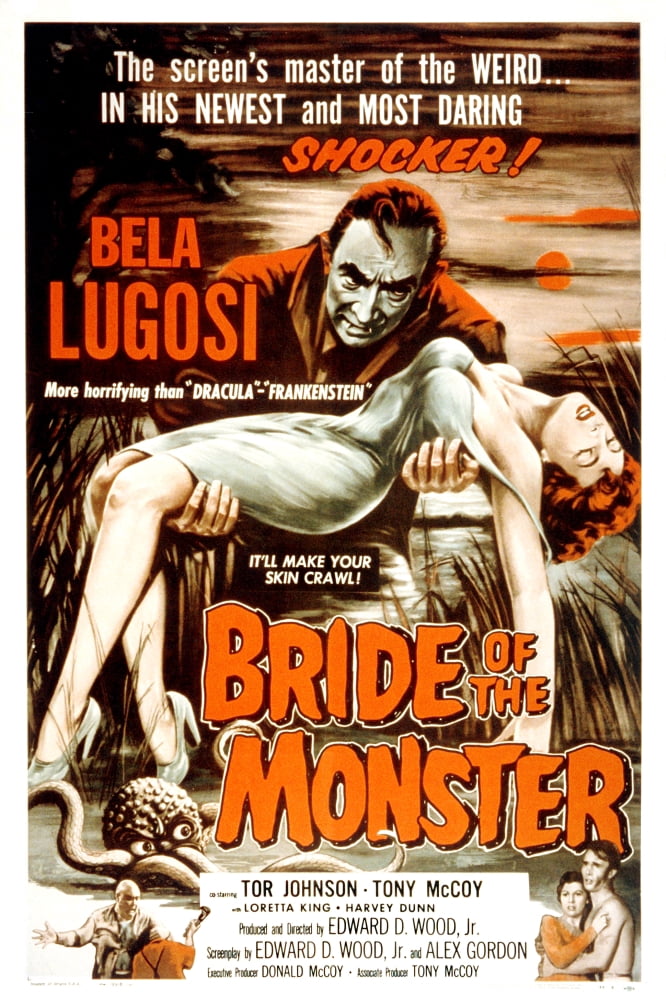 Bride Of The Monster Canvas Art - (24 x 36)