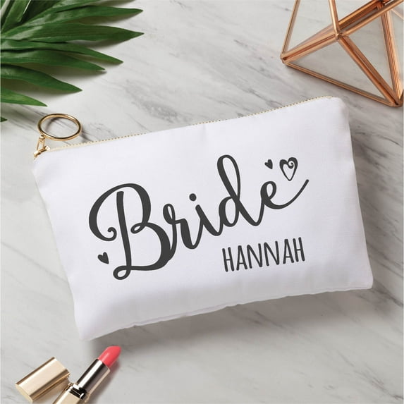 Bride Personalized Zipper Pouch