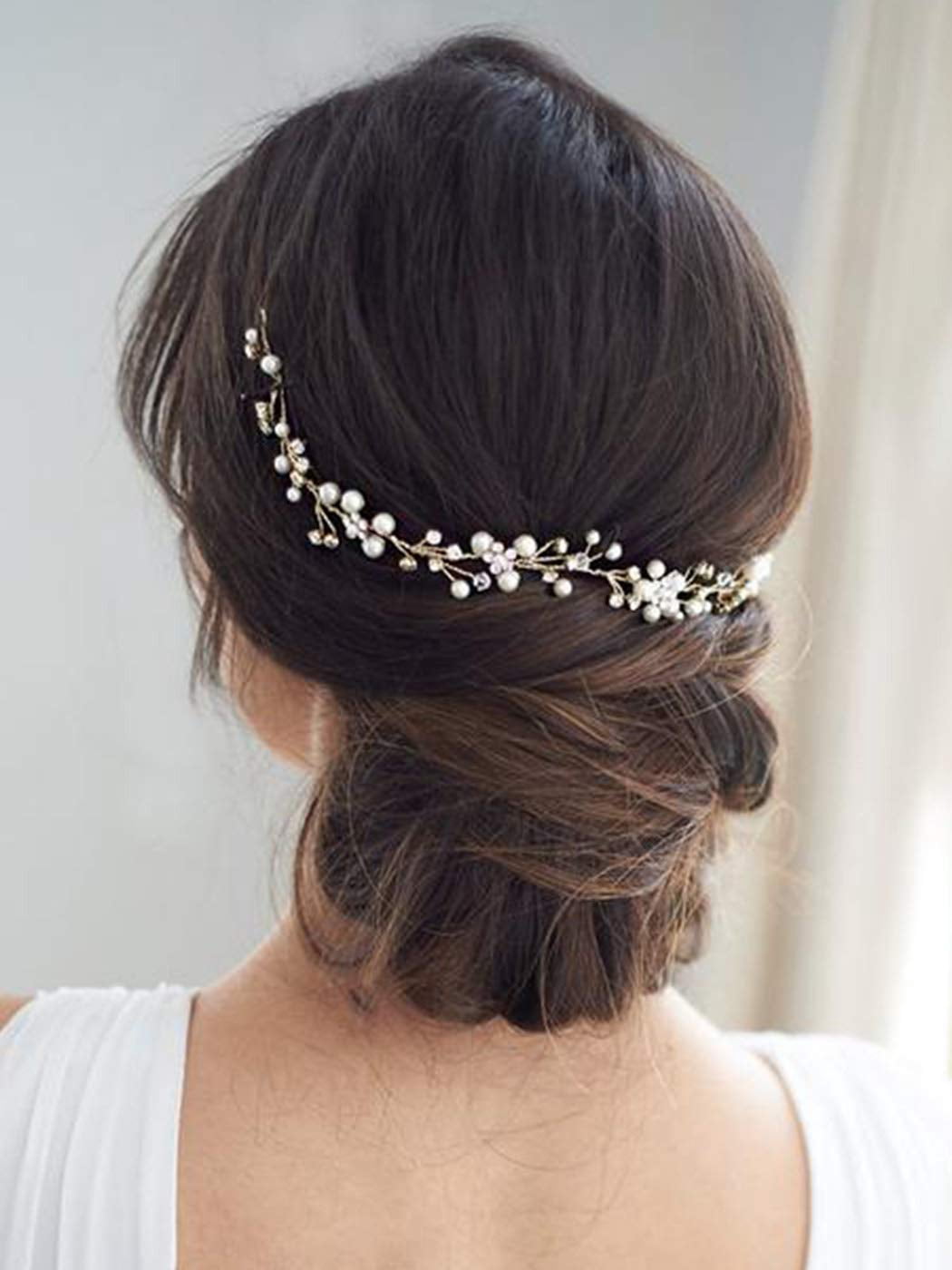 Bride Rhinestone Wedding Hair Piece Crystal Flower Hair Vine  display picture 3