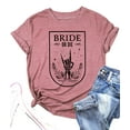 thumbnail image 1 of Bride Shirts for Women Bachelorette Party T-shirts Wedding Honeymoon Short Sleeve Bridal Gift Retro Graphic Tees, 1 of 6