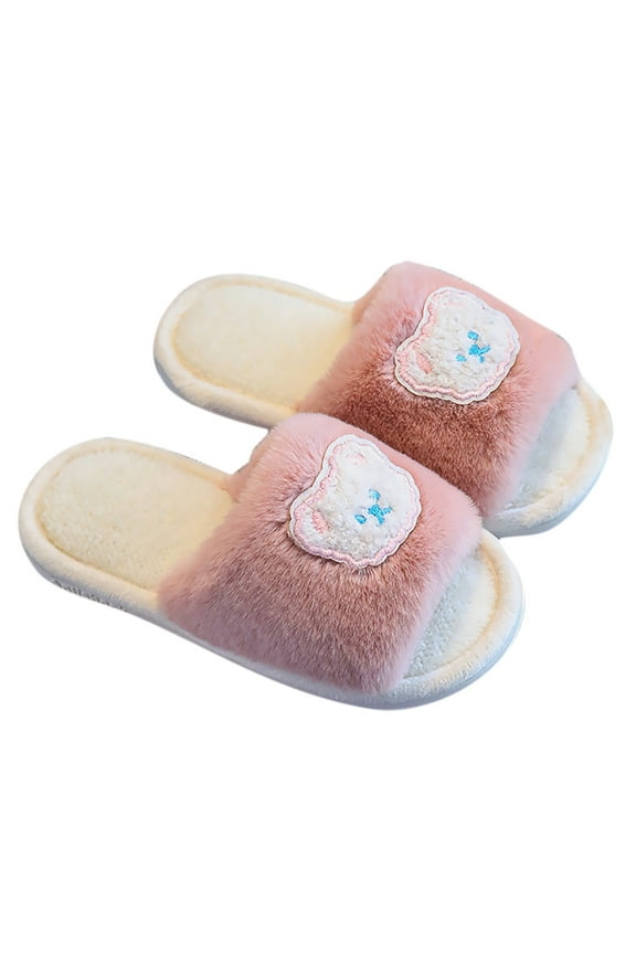 Bride Slippers for Wedding Day Boys Girls Shower Slides Open Toe Soft Sole Anti-Slip Snowflake Gradient House Shoes 2025 Summer Trendy Slippers