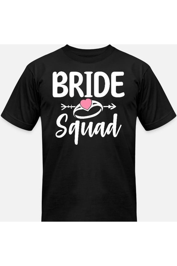 Bride Squad Bridal Party Bachelorette Party Unisex Jersey T-Shirt