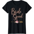 thumbnail image 1 of Bride Squad Bridal Shower Gift Bridesmaid Wedding Party T-Shirt, 1 of 4