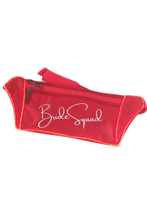 Bride Squad Red Light Up Fanny Pack