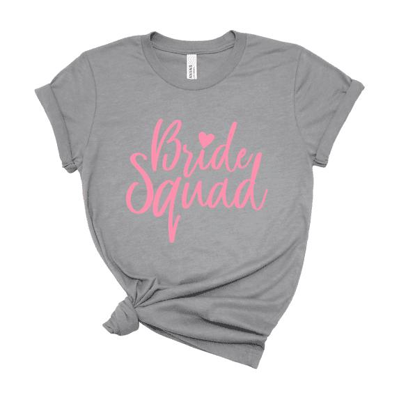 Bride Squad T-Shirt Bridesmaid Gift Bachelorette Party Wedding Group Tee