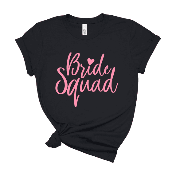 Bride Squad T-Shirt Bridesmaid Gift Bachelorette Party Wedding Group Tee