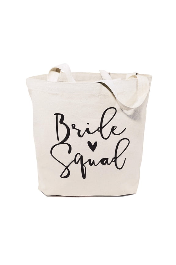 Bride Squad Wedding Cotton Canvas Tote Bag