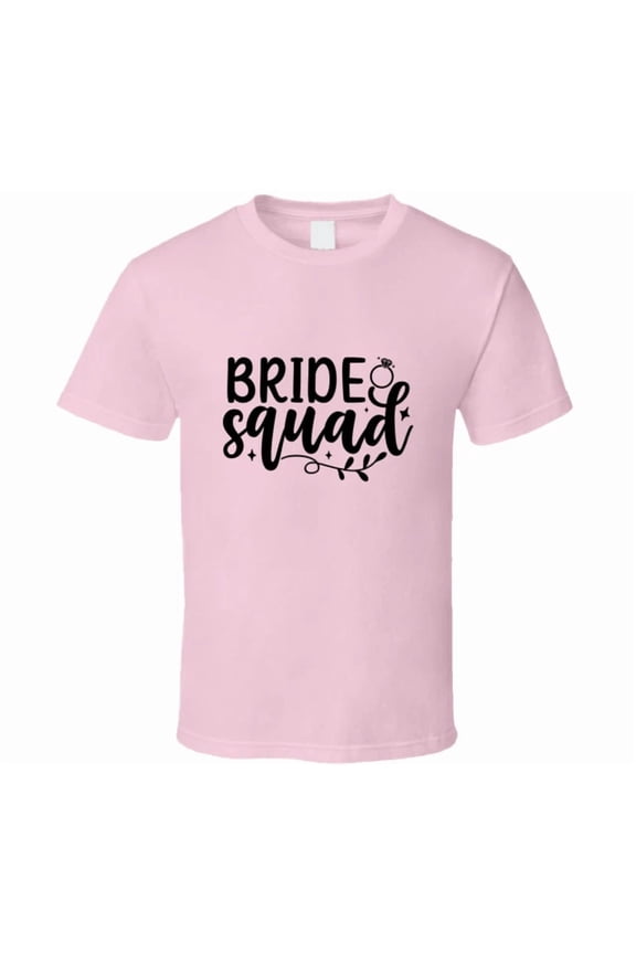 Bride Squad Wedding Party Graphic Everyday Lifestyle T-shirt