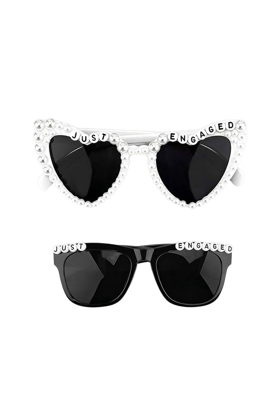 Bride Sunglasses for White Heart Sunglasses Black One Size