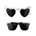 thumbnail image 1 of Bride Sunglasses for White Heart Sunglasses White One Size, 1 of 3