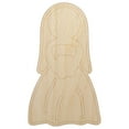 thumbnail image 1 of Bride Symbol Wedding Wood Shape Unfinished Piece Cutout Craft DIY Projects - 4.70 Inch Size - 1/4 Inch Thick, 1 of 7