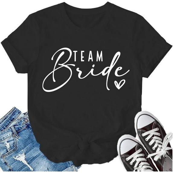 Bride T-Shirt Bride Team Shirt Bachelorette Party Shirt Bridal Party Tops Bridesmaid Proposal Tees,short sleeve tees for women,tshirts for women cotton,white t shirts women