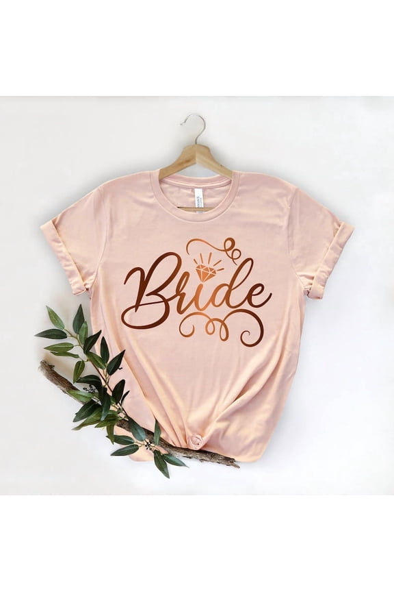Bride T-Shirt, Bride to Be Engagement Tee, Wedding Honeymoon Shirt, Future Mrs Bridal Shower Gift Shirt for Women