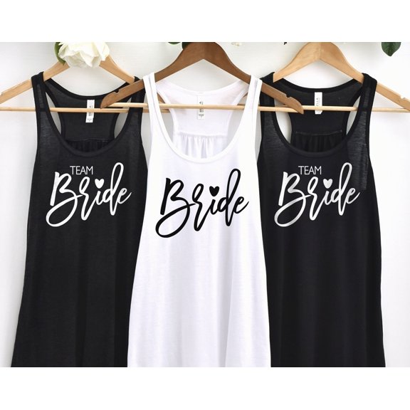 Bride Tank Top Bachelorette Racerback Team Bride Tank Top Bride TShirt Bachelorette Shirt
