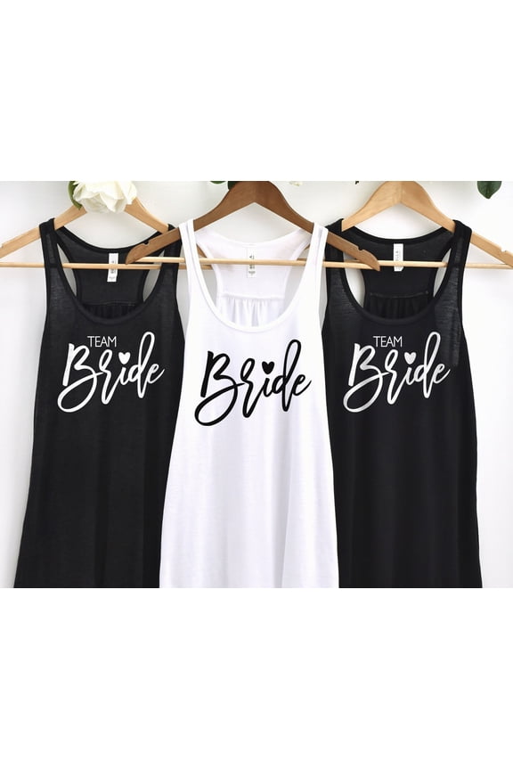 Bride Tank Top Bachelorette Racerback Team Bride Tank Top Bride TShirt Bachelorette Shirt