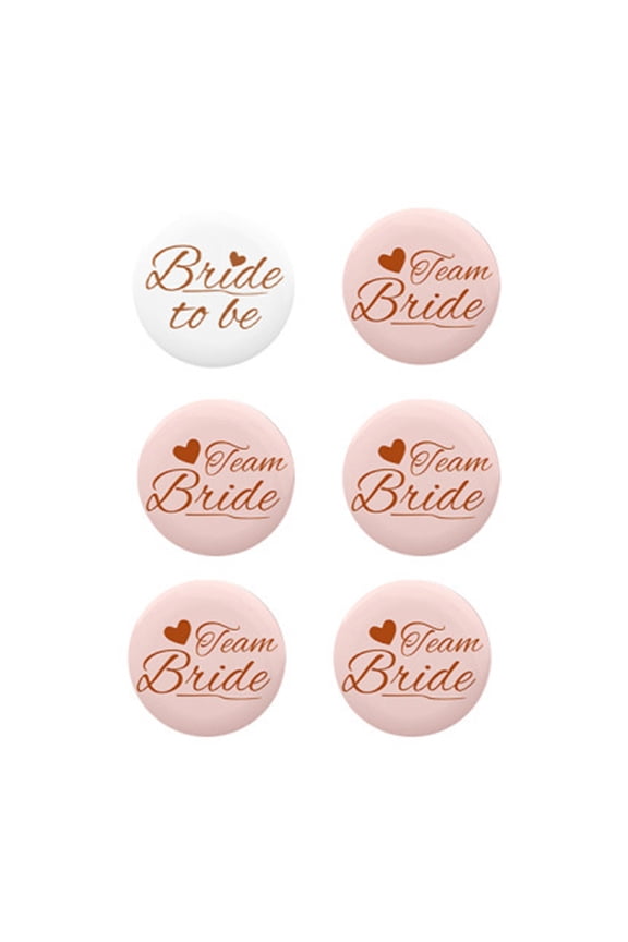 Bride/Team Bride Badges Jewelry for Bridal Shower Wedding Day and Bachelorette Festivities Hen Night Accessories