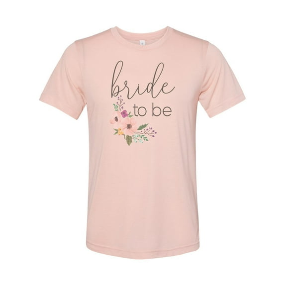 "Bride To Be, Bridal Shirt, Getting Married T, Wedding Announcement, Sublimation T, Bride Shirt, Soft Bella T, Wedding Shower Gift, Wedding T, Peach, MEDIUM"